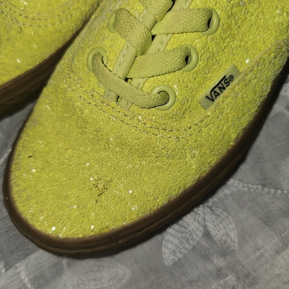Vans authentic ice cream glitter with cone texture sole beach casual size 6.5 - Picture 5 of 8